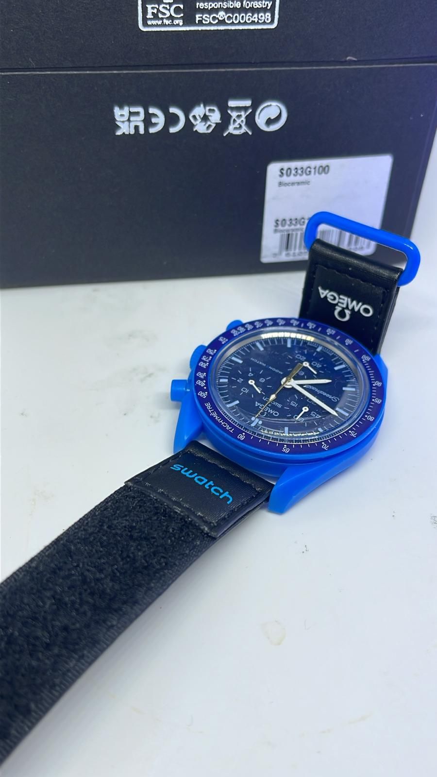 Lot 373: Moon Phase watch chronograph mens watch brakrunptstock