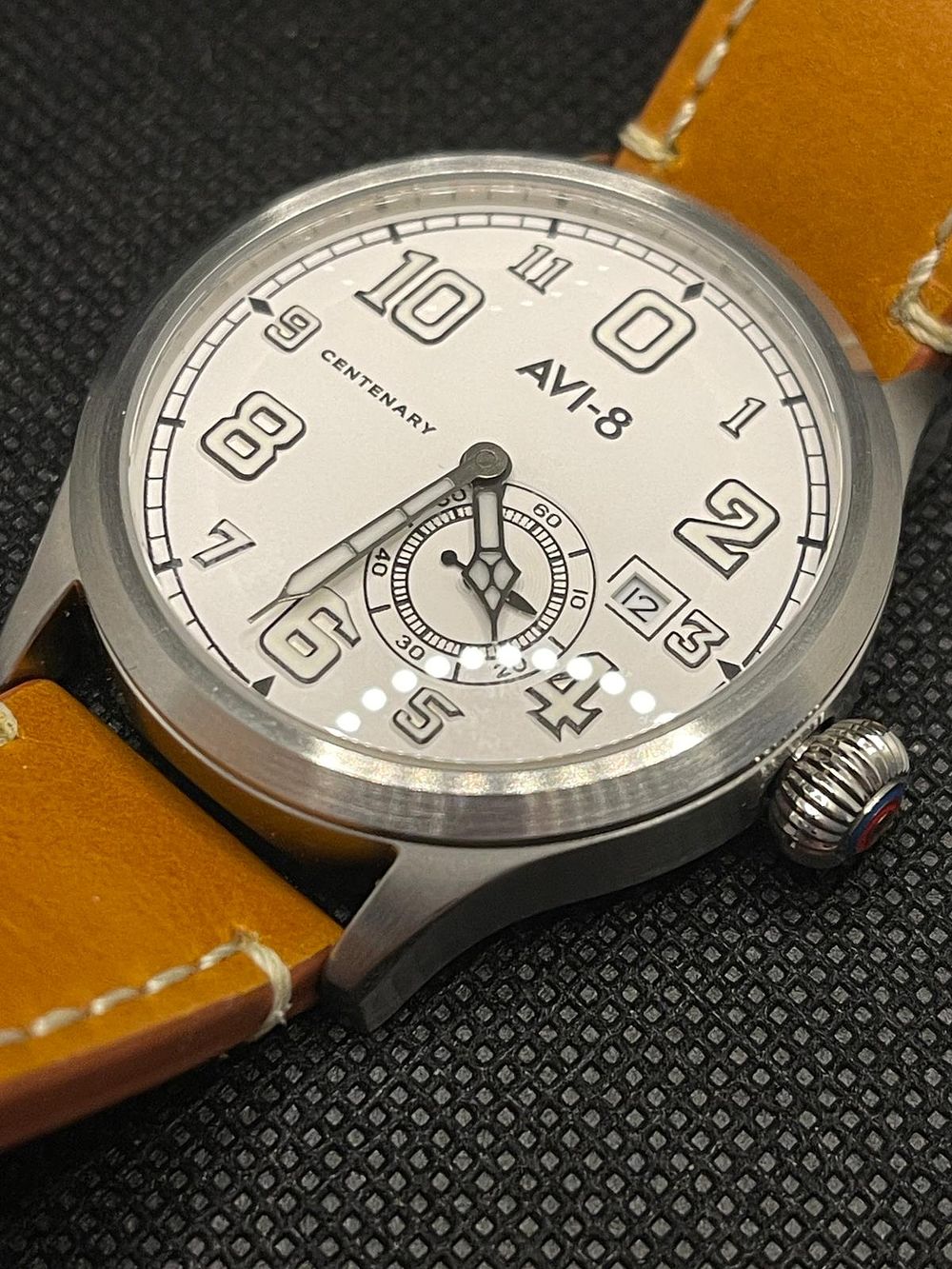 Lot 197: Aviation mens military automatic watch new with box papers