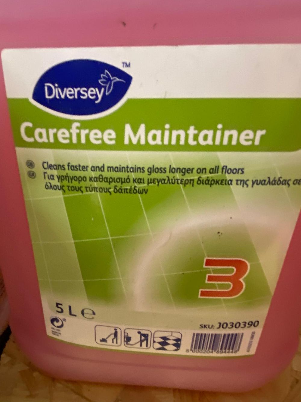 Lot 12: Carefree Floor Maintainer 3 x 5L MPN J030390 Product Code: 2303