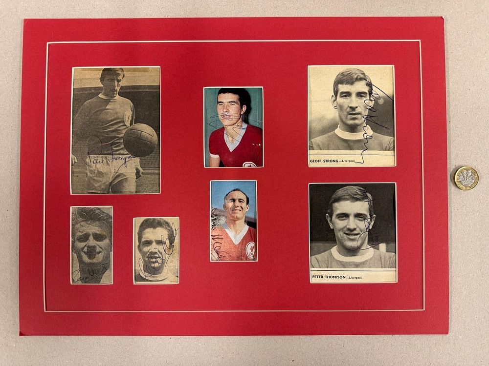 Lot 22: Liverpool fc 1960'S Classic players signed montage
16" x 12" mounted signature piece of 7 players pictures signed
