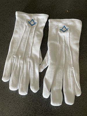 Masonic gloves new . Masonic gloves new
