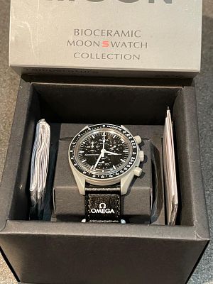 Moon Phase watch chronograph mens watch brakrunptstock with box papers ect working never used