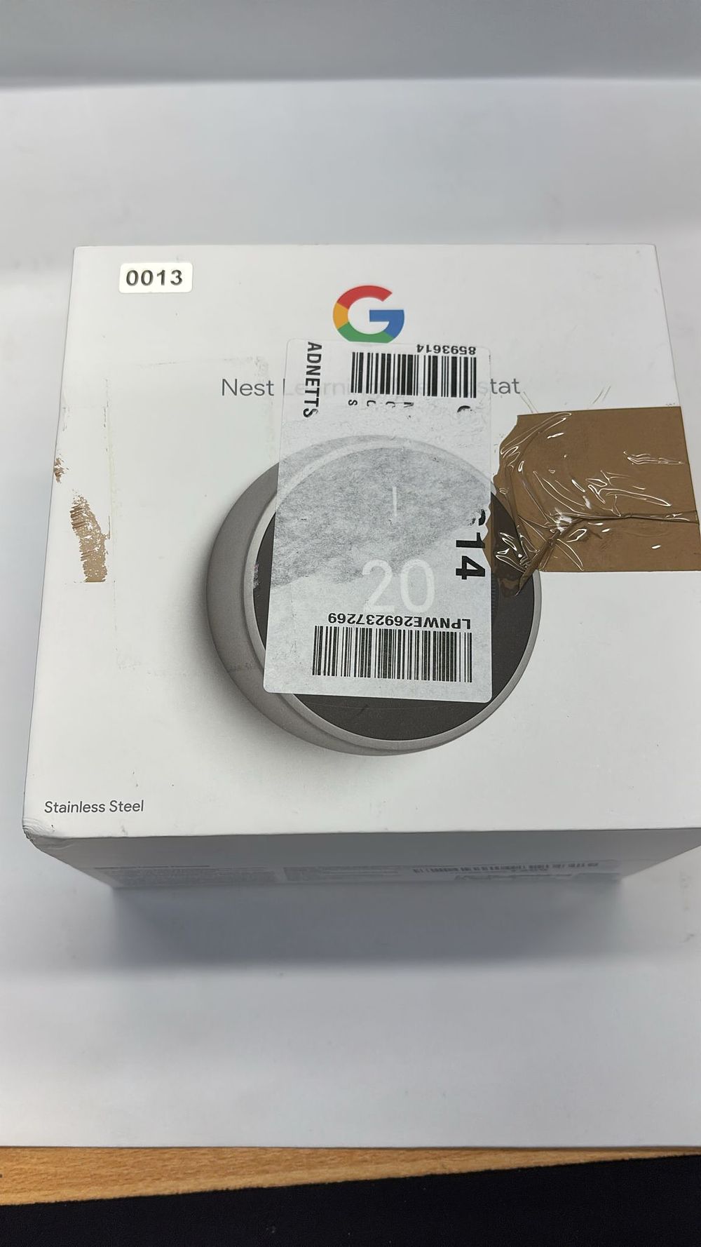 Lot 285: Lot 13- Google nest learning thermostat 3rd gen