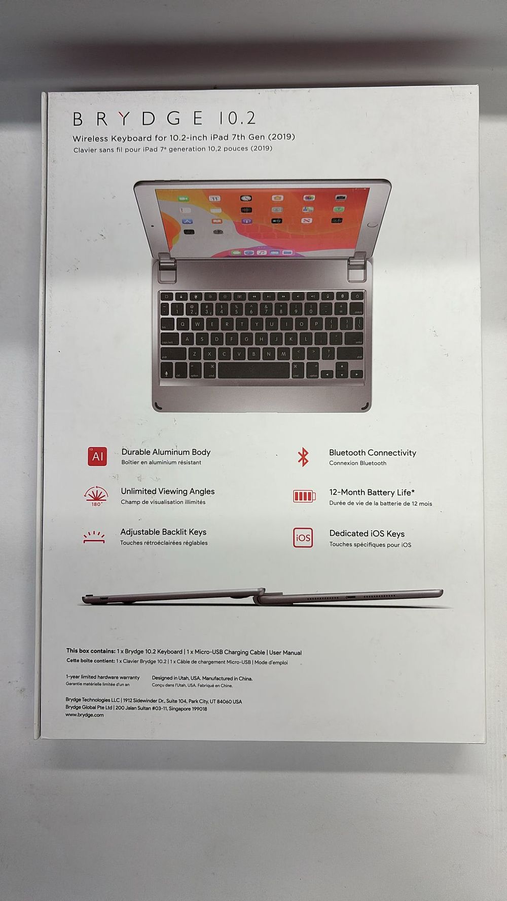 Lot 328: Lot 58 - Brydge wireless keyboard 10.2 inch...