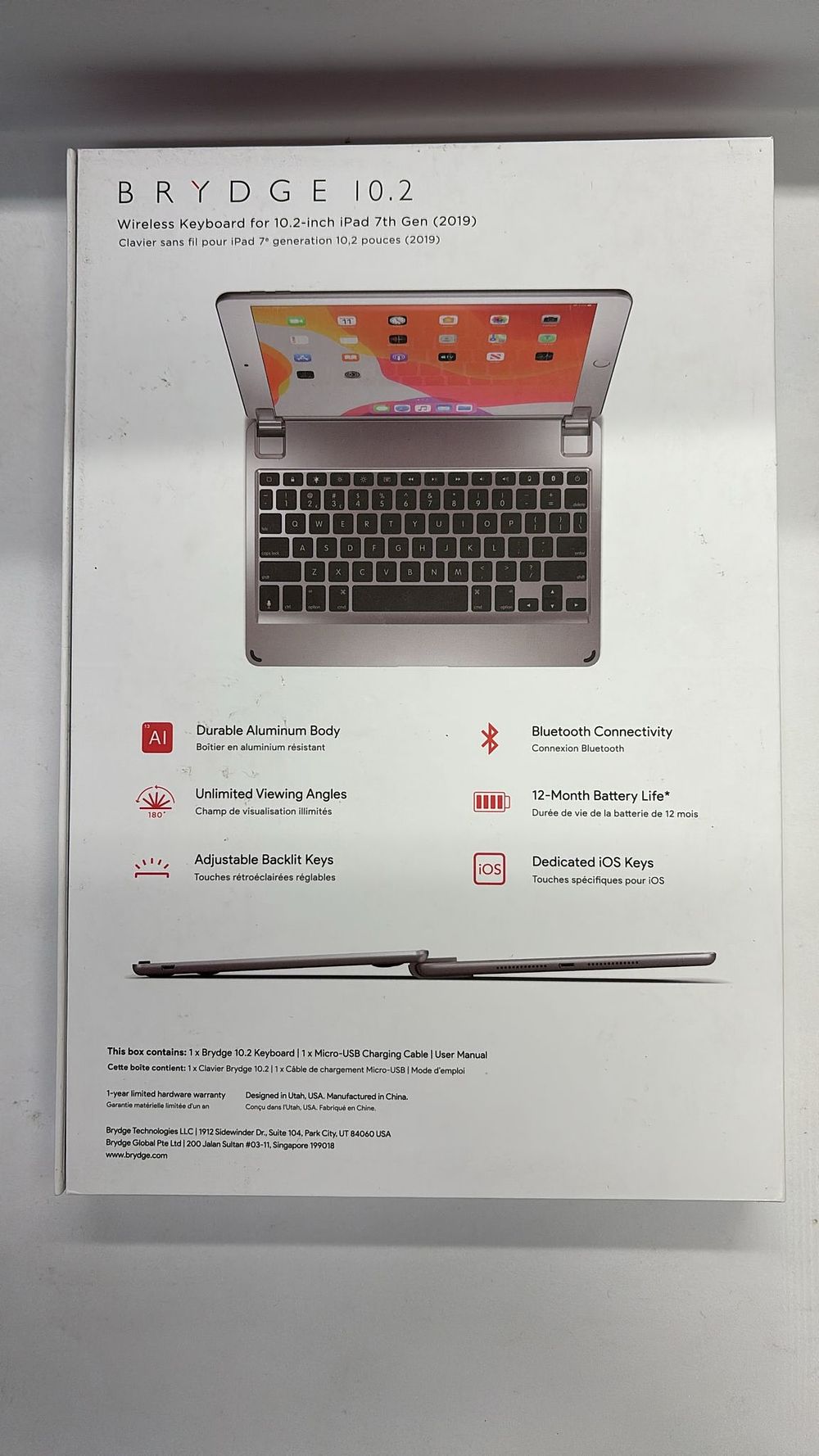 Lot 328: Lot 58 - Brydge wireless keyboard 10.2 inch...
