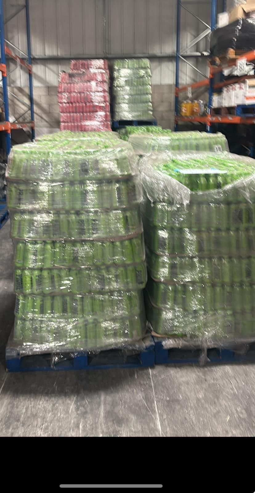 Lot 366: 1850 cases Prime Drinks 