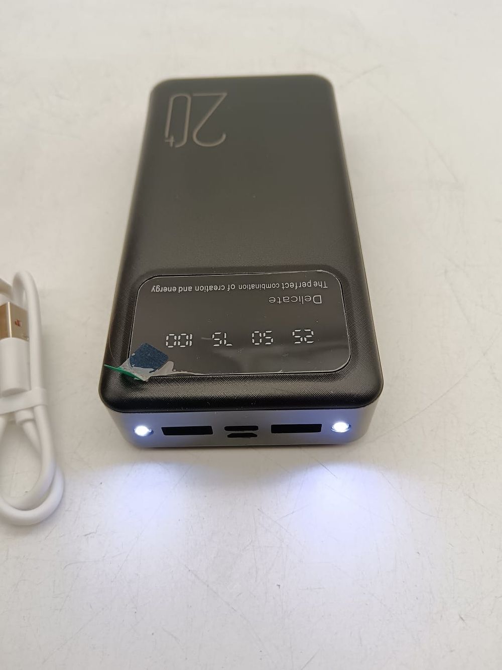 Lot 403: Delicate Power Bank 20000mAh With Dual Led Light...