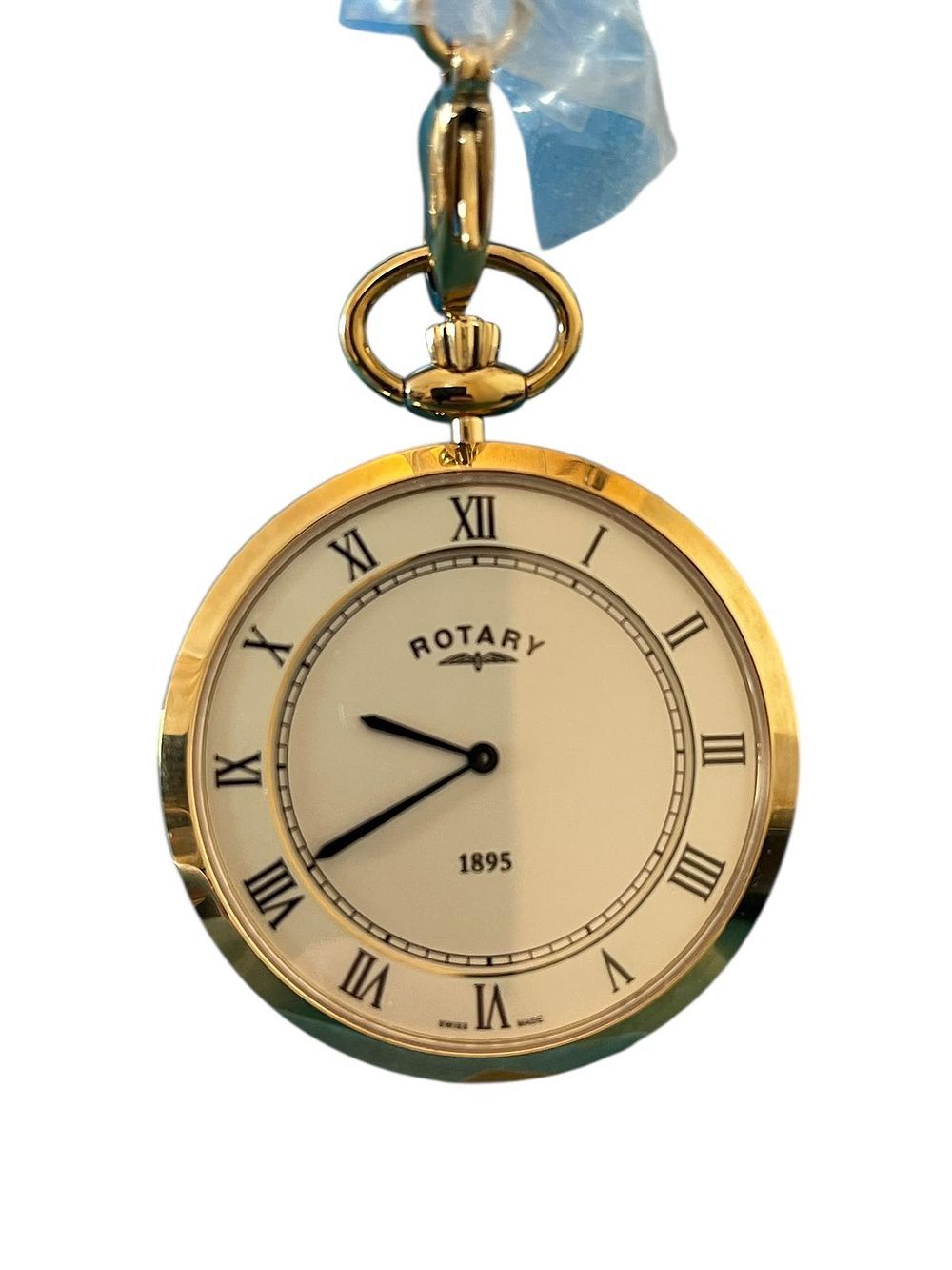 Rotary Ultra-Slim Gents Pocket Watch | Swiss Made | Gold-Plated | Collectible | Brand New. Condit 