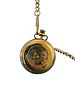 Rotary Automatic Skeleton Pocket Watch | Gold-Plated Stainless Steel | Swiss Made | Brand New | Image - 1