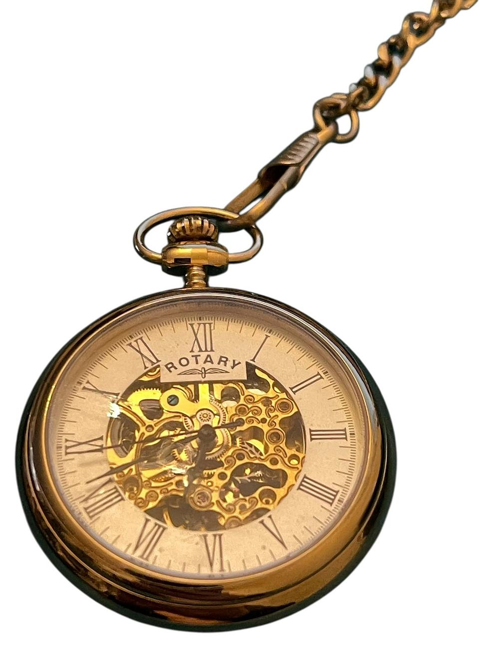 Rotary Automatic Skeleton Pocket Watch – One-Off Prototype (45mm). Condition: Prototype / Unique 