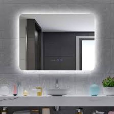 Sambi Horizontal 600x800mm Bathroom Mirror With Led Lights, Anti-fog, Touch Control System. ✔️ 