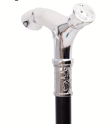 White Freemasonry Freemasons VG Cane Fashion Stick Gentleman Crosier Knob Stick 93cm, For 