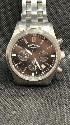 Rotary Men's Chronograph Quartz Watch | 42mm Stainless Steel | Day-Date | Auction247
Up
