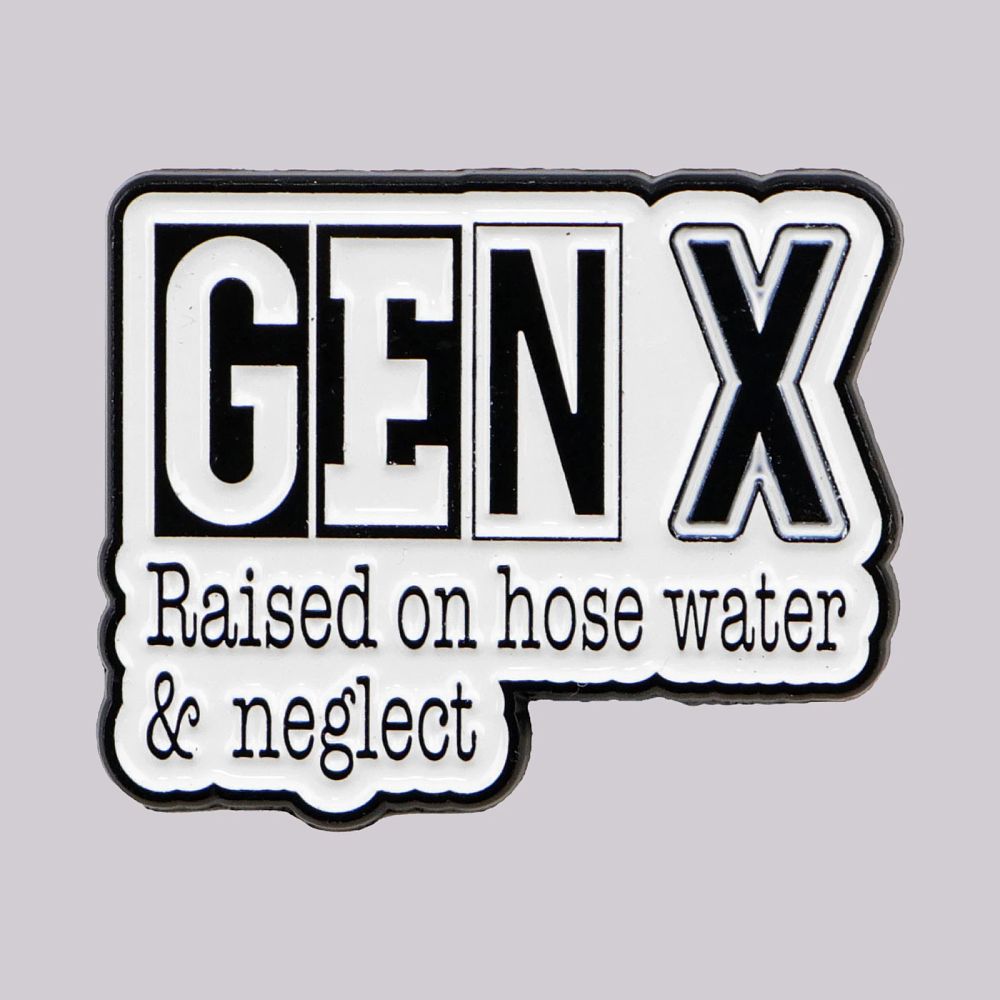 Lot 152: Gen X Humor Enamel Pin Quote Brooch Pines Lapel Pins Badge on Backpack Clothing Accessories Funny Jewelry Friends Gifts