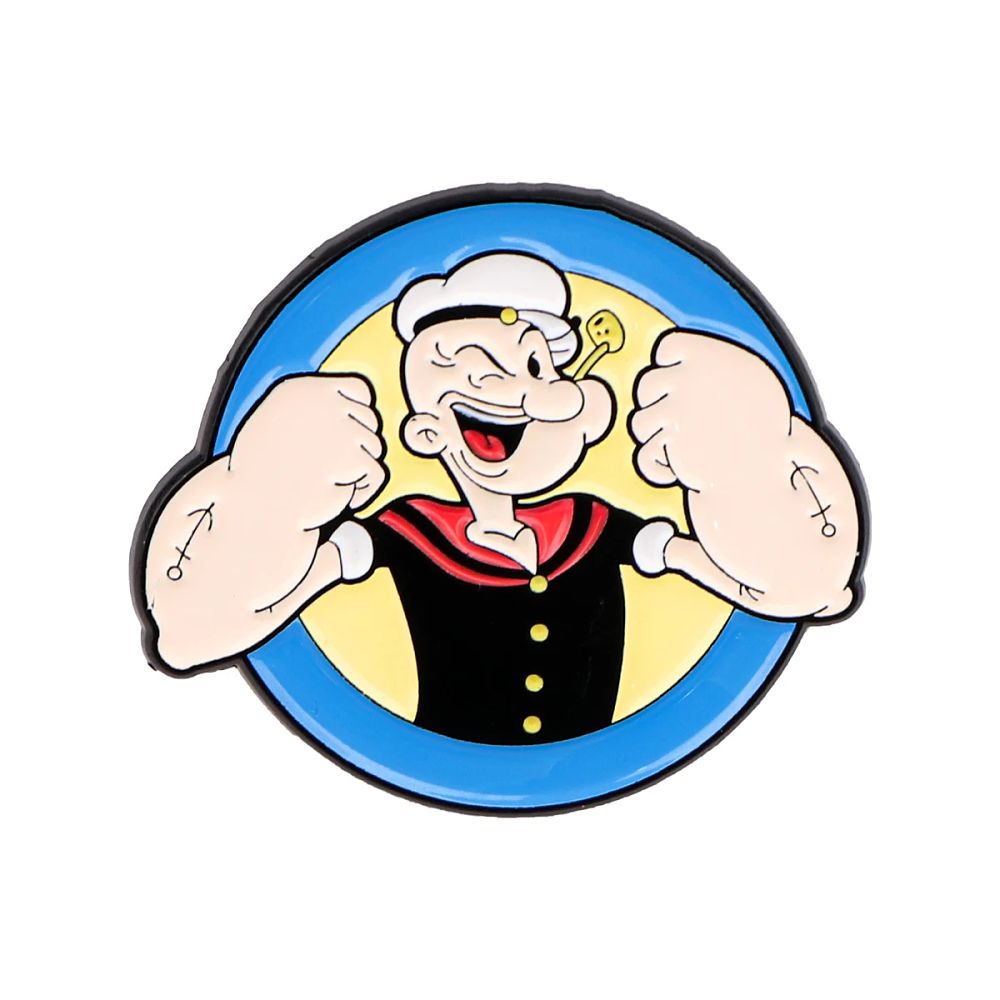 Lot 156: Retro Cartoon Sailor Man Briefcase Badges Enamel Pin Women's Brooch for Clothes Lapel Pins for Backpacks Jewelry Accessories