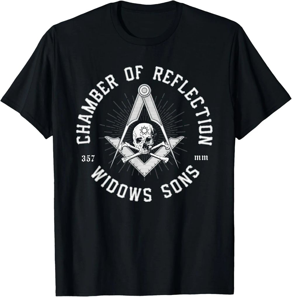 Lot 182: NEW LIMITED Widows Sons Masonic Square and Compass - Freemason T-Shirt