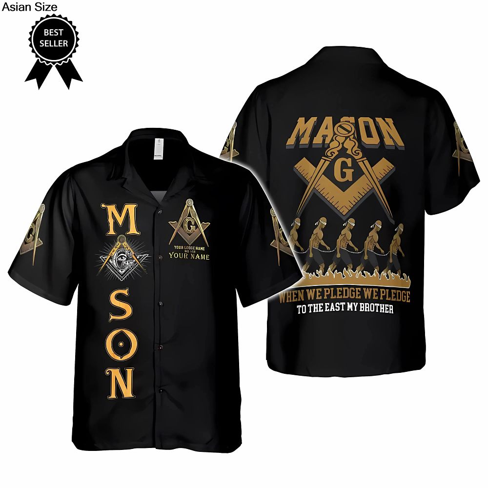 Lot 186: 2025 New Freemasonry Shirts For Men Clothes Harajuku Fashion Masonic Beach Shirt Personalized Mason Short Sleeve Hawaian Tops