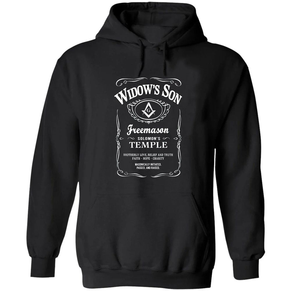 Lot 200: Widow's Son Freemason Solomon's Temple Masonic Sweatshirt Comfortable Cotton Casual Mens Pullover Hoodie Fashion Streetwear