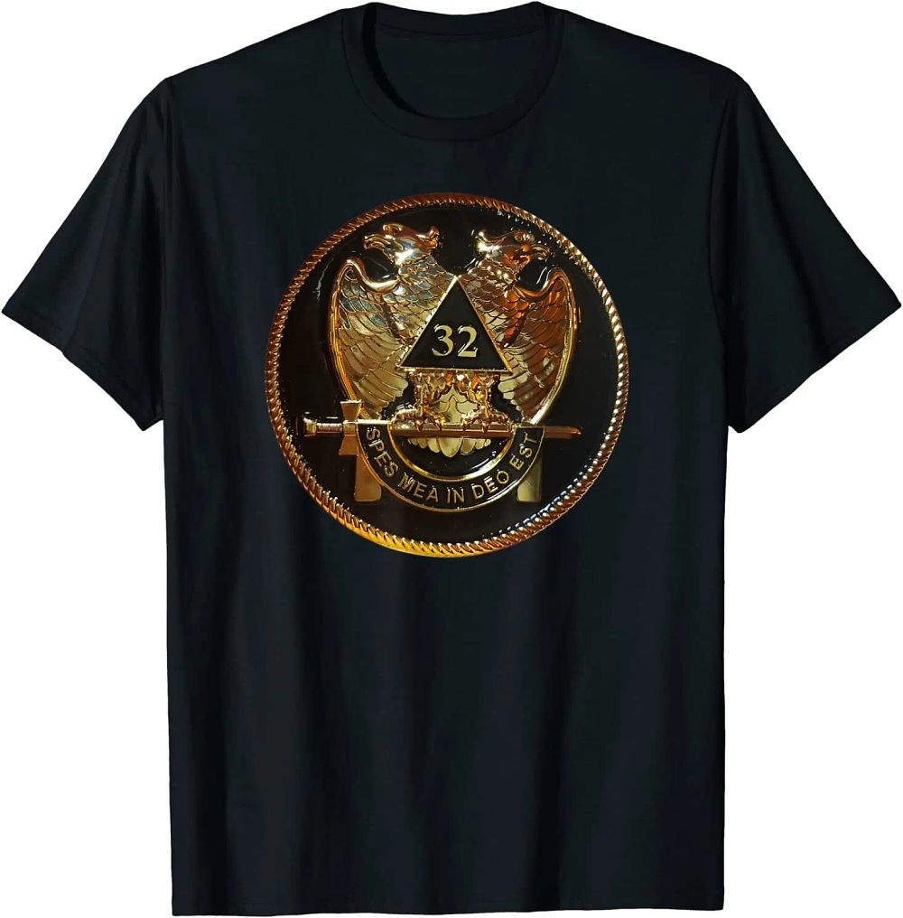 Lot 201: Freemason Masonic Scottish Rite 32nd Degree shirt Size S-5XL