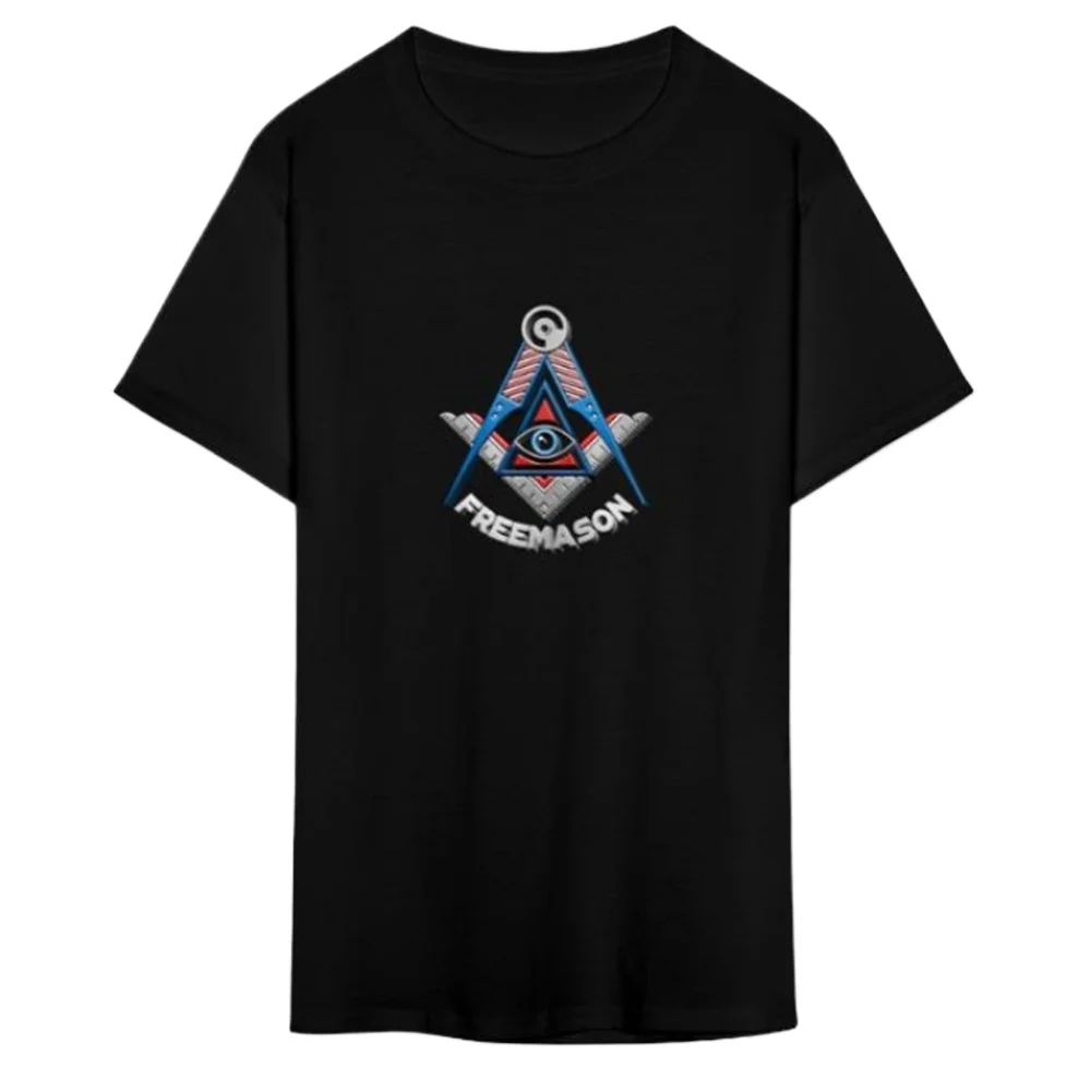 Lot 214: Freemason Square & Compass Masonic Fraternal Mason T-Shirt 100% Cotton O-Neck Summer Short Sleeve Casual Mens T-shirt Size S-3XL