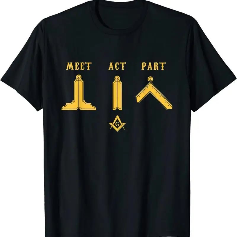 Lot 220: NEW LIMITED Freemason Meet Act and Part Mason Masonic Father's Day T Shirt
