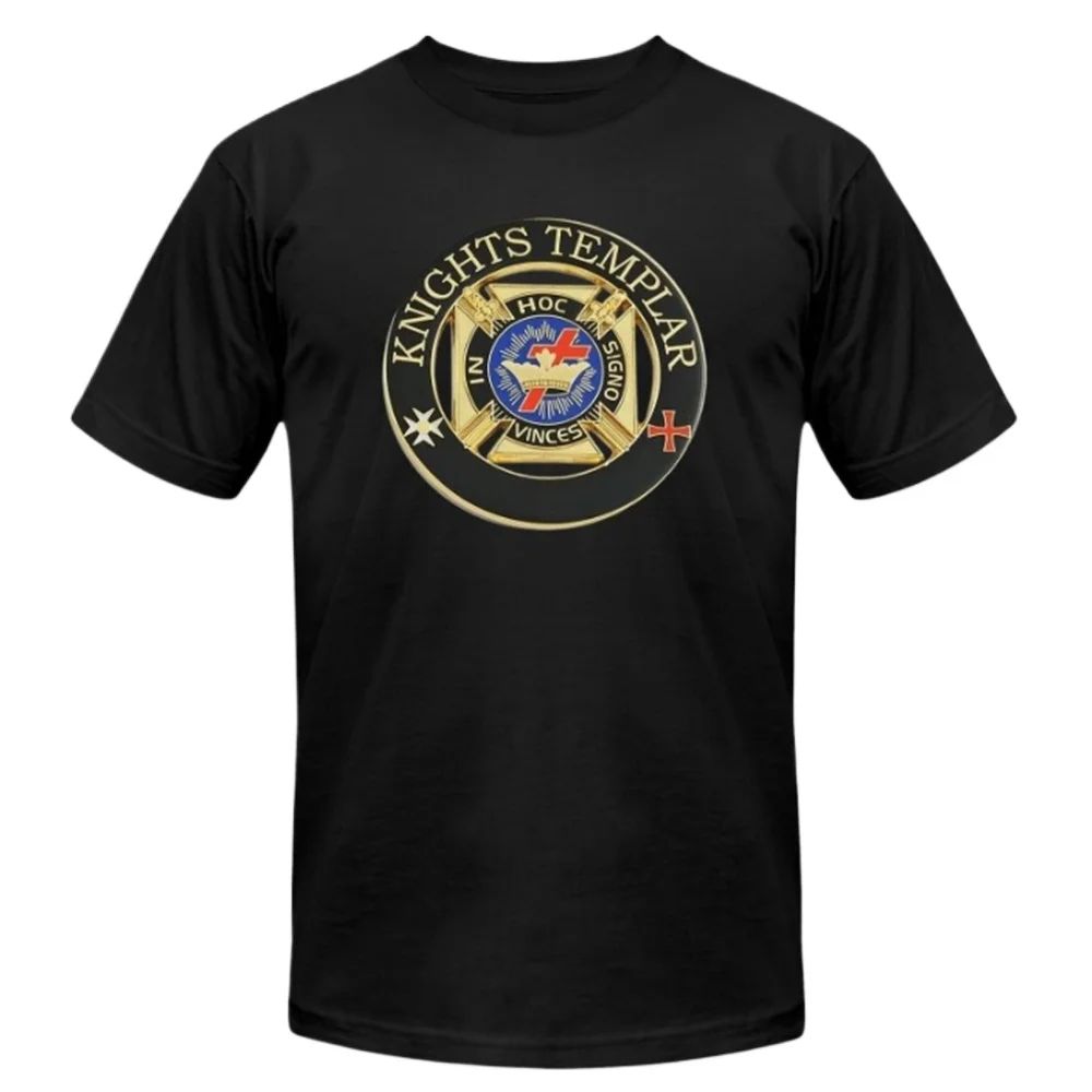 Lot 224: In Hoc Signo Vinces Masonic Knights Templar Symbol T-Shirt 100% Cotton O-Neck Short Sleeve Summer Casual Mens T-shirt Size S-3XL