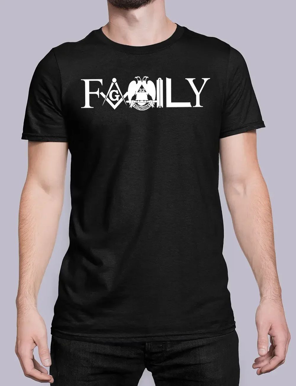 Lot 225: Novelty Masonic Symbol Emblem Family Freemason T-Shirt 100% Cotton O-Neck Short Sleeve Summer Casual Mens T-shirt Size S-3XL
