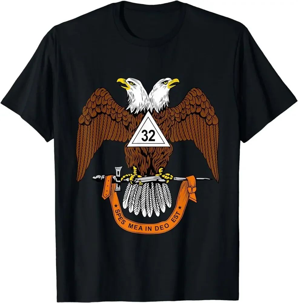 Lot 233: New Limited 32nd Degree Mason, Masonic Scottish Rite Down T-Shirt manga vintage anime clothes tshirts for mens designer clothing
