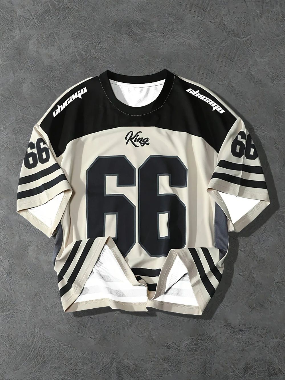 Lot 248: Men's Casual Crew Neck T-Shirt Chicago Alphabet Printed Pattern Polyester Pullover For Summer Daily Outdoor Street Wear Clothing