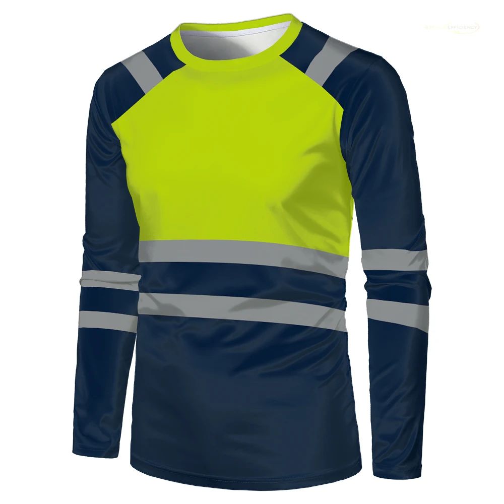Lot 261: Autumn New High Quality Men's Safety Work Clothing Quick Drying Breathable Work Tops Sweat Wicking Comfort Oversized T Shirt