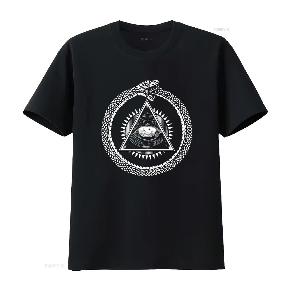 Lot 291: Ouroboros Occult Masonic Eye Providence Illuminati Baseball cap Snapback Caps Knitted Hat vintage Washed Top For Everyday Wear