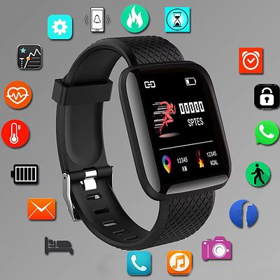Smartwatch Men Women Wristwatches Smart Watch Message Fitness Monitor Bracelet Birthday Gift 
