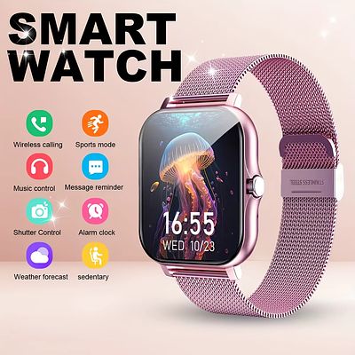 2025New Upgrad Smart Watch For Men Women 1.83Inch Full Touch Display BT Call Sports Monitoring 