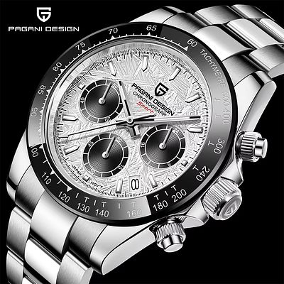 PAGANI DESIGN 2024 New PD-1644 Meteorite Dial Fashion Men Quartz Wristwatches 100M Sapphire 