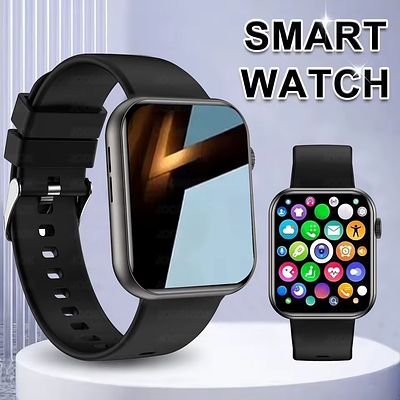 2025 New Smartwatch Men Android IOS Phone 1.9"HD Screen Bluetooth Call Heart Rate Monitoring 