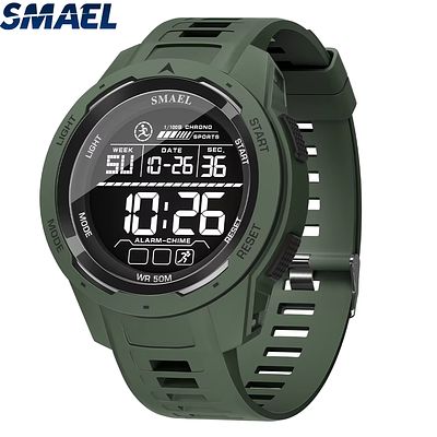 SMAEL 8105 Digital Watches Sports LED Wristwatches Men's 50m Waterproof Watch Digital Light 