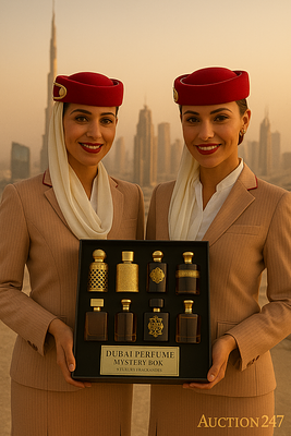Dubai Perfume Mystery Box – Elite Edition – 8 Luxury Fragrances 
Description: 
You are 