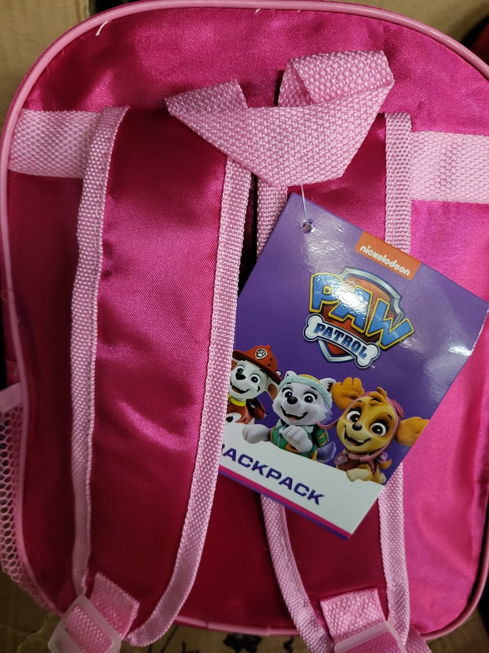 Lot 238: Kids Licensed Backpack – PAW Patrol Skye & Everest – New with Tags – Mixed Retail Stock Pink