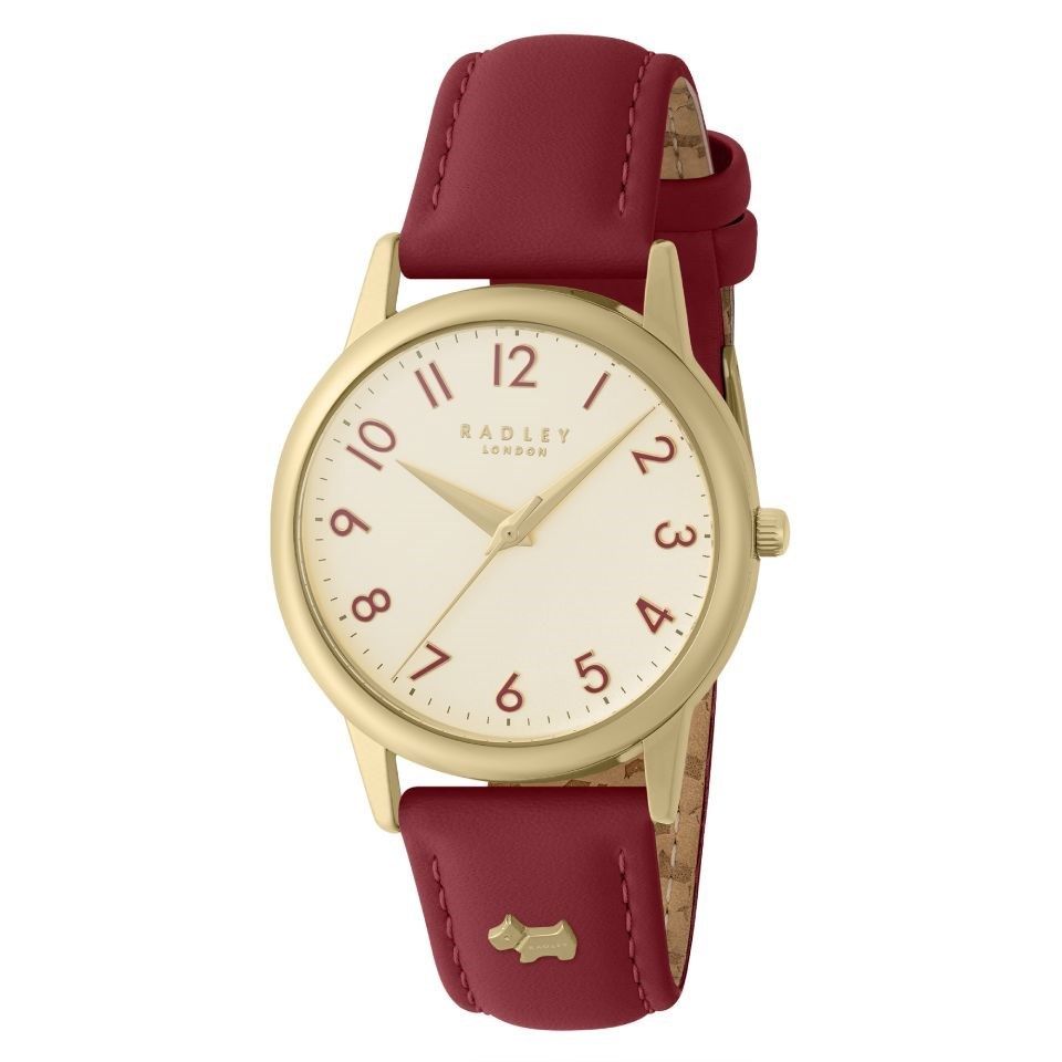 Lot 1212: Radley RGP 35mm Carnation Leather Strap