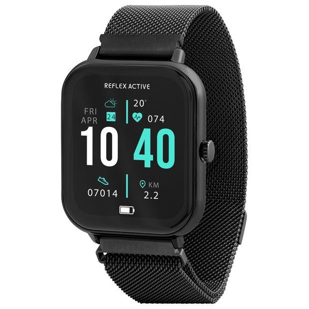 Lot 1231: Reflex Active Series 23 Black Mesh Smart Calling Watch