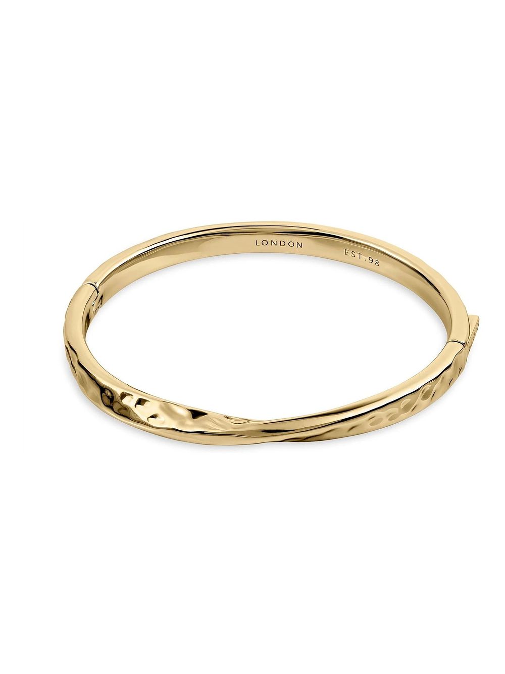 Lot 1266: Radley 18ct GP Hammer Hoop Bracelet