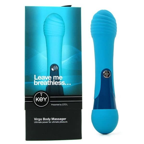 Lot 344: Key by Jopen Skye Rechargeable Ergonomic 'G' Wand - Robin Egg Blue