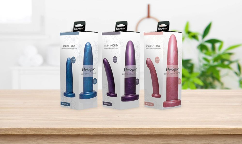 Lot 461: Fleshlight HerSpot Dildos Golden Rose - Large