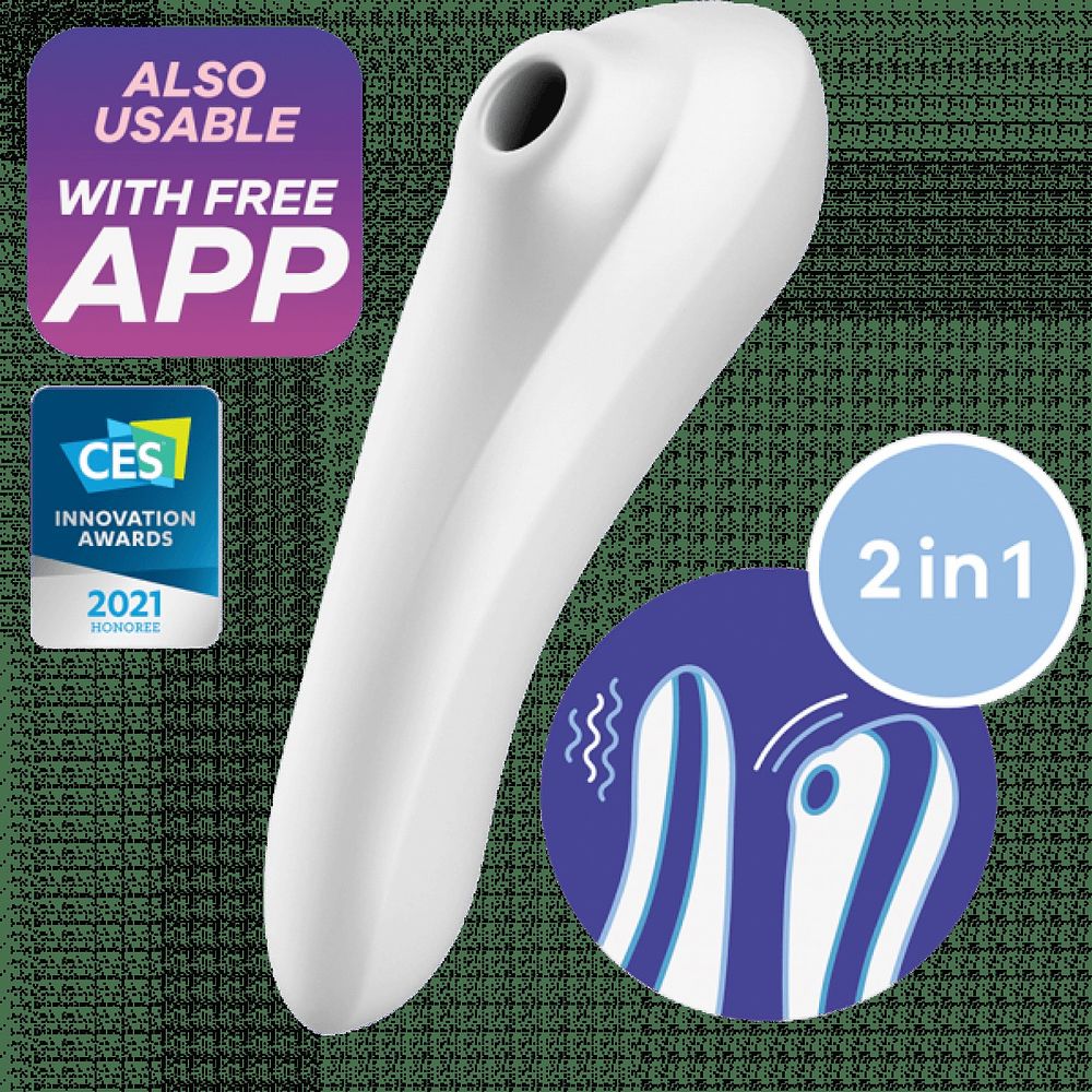 Lot 475: Satisfyer App Enabled Dual Pleasure - White