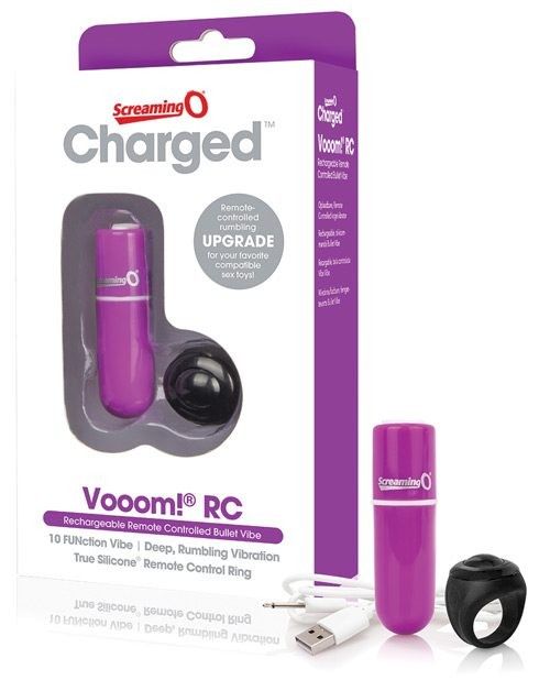 Lot 588: Screaming O Charged Vooom Remote Control Bullet - Black