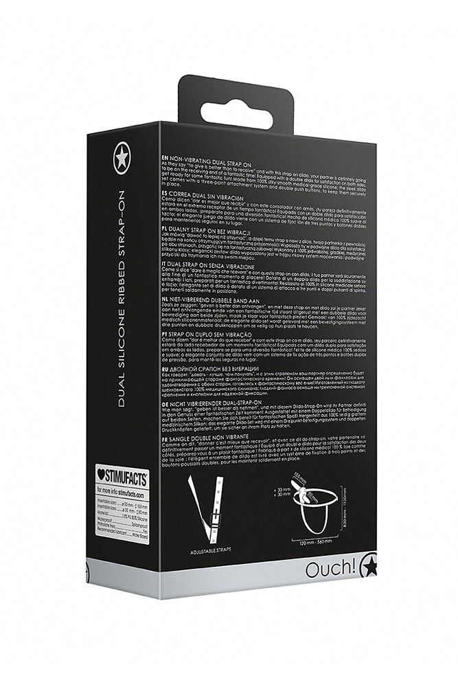 Lot 631: Shots Ouch! - Realistic Strap-On Dildo 8 inches - Black