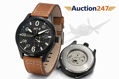 AVI-8 Flyboy Centenary Automatic Aviation Watch – Exhibition Caseback – Unused. AVI-8 Flyboy 