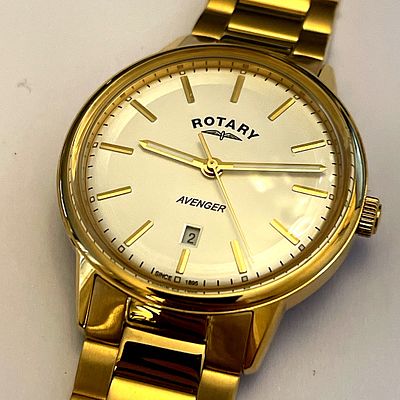 Rotary Avenger Gold Tone – GB05343/02 – Brand New With Sticker – &pound;179 RRP. Rotary Avenger Gold 