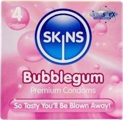 Lot 265: Skins Condoms Bubblegum 4 Pack - International 1