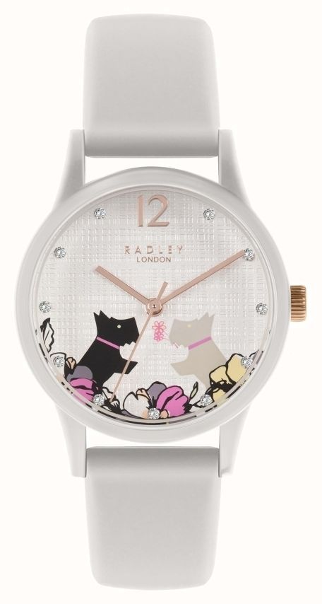 Lot 275: RADLEY 31mm WALKIES PRINTED CHALK LEATHER STRAP